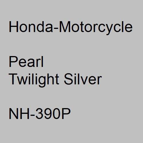 Honda-Motorcycle, Pearl Twilight Silver, NH-390P.